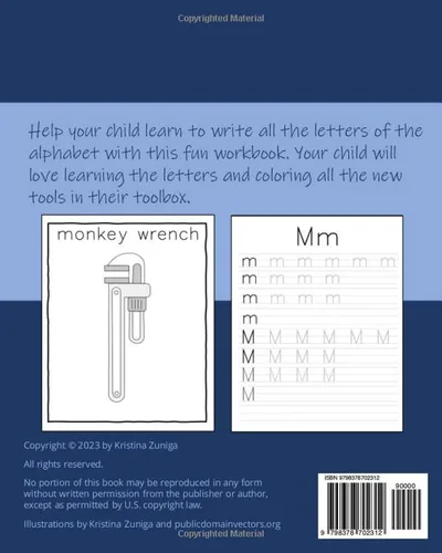 Vista 2 de My Toolbox Letter Tracing and Coloring Workbook A Fun and Educational Activity Book for Pre-Schoolers, Kindergarteners, and First-Graders