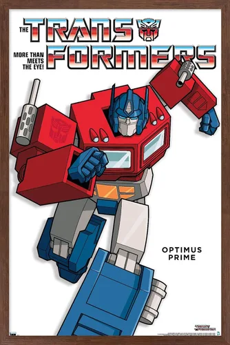 Vista 9 de Hasbro Transformers - Póster de pared Optimus Prime Feature Series, 22.4 pulgadas de largo x 14.7 pulgadas de ancho, versión enmarcada de madera