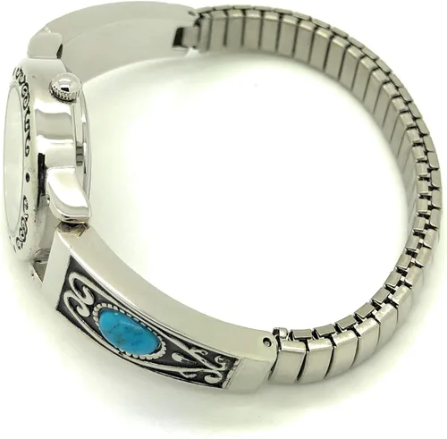 Vista 6 de Varsales Reloj de moda con banda elástica elástica Western Stones para mujer