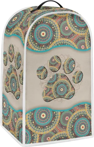 Vista 2 de DISNIMO Funda para batidora de patas de perro estilo bohemio, cubierta de protección de huellas dactilares para batidora de pie o máquina de café