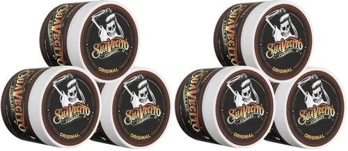 Vista 14 de Suavecito Pomade Original Hold For Men 4 oz, 1 paquete – Gel de cabello sin escamas de brillo medio como cera a base de agua – Fácil de lavar – Se