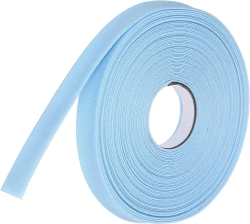Vista 150 de MECCANIXITY Cinta al bies de doble pliegue de 1 pulgada, cinta al bies de poliéster continua a granel para coser, costura, acolchado, dobladillo