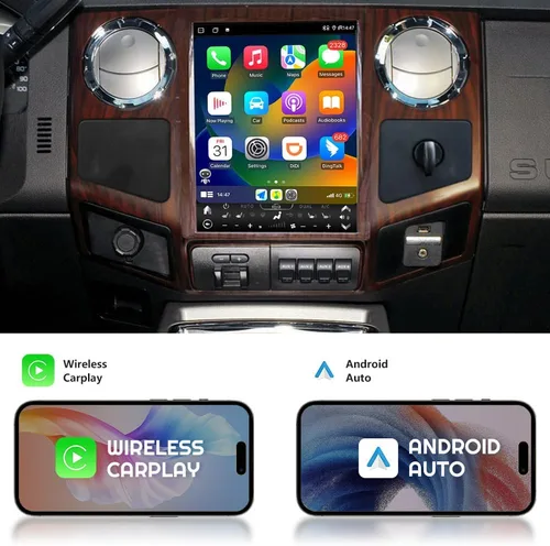 Vista 2 de aoonav Unidad principal Android de 12.1 pulgadas para Ford F250 F350 2008 2009 2010 Radio estéreo de coche navegación GPS Carplay reproductor