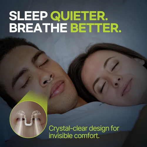 Vista 4 de FingerAir - Dilatador nasal para ronquidos y respiración, dispositivos antironquidos, tapón de silicona antironquidos, reutilizable, cómodo