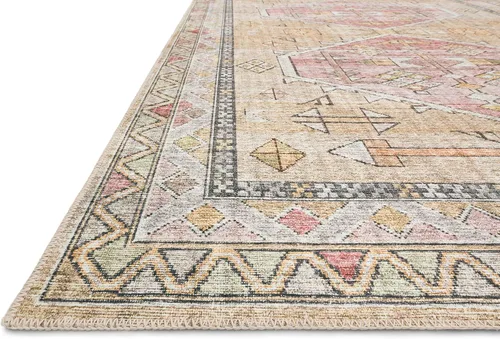 Vista 3 de Loloi II Colección Skye SKY-04 - Alfombra de pasillo, 2'-6" x 10'-0", dorado/rubor