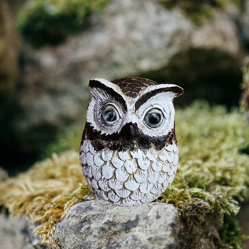 Vista 6 de Hide a Key Outdoor Key Hiders Waterproof Key Safe Storage Lock Box for Outside Yard Garden Ornament Large Size Design House Spare Holder Owl