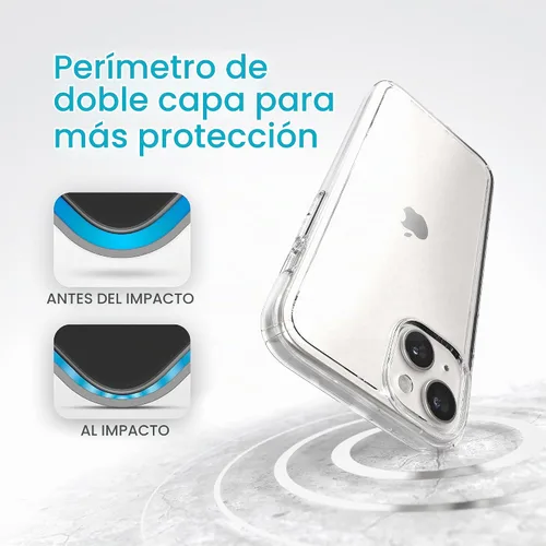 Vista 4 de Speck Funda transparente para iPhone 15 Plus, delgada, protección contra caídas, para iPhone 15 Plus y iPhone 14 Plus, resistente a los arañazos,