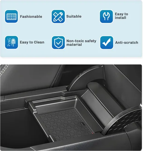 Vista 6 de SXCY Alfombrillas con ranura para puerta Toyota RAV4 2025 para Toyota RAV4 2019-2024 2025, accesorios para portavasos y portavasos 2024 2025 RAV4