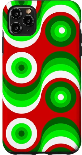Vista 13 de iPhone 16 ugly christmas mod groovy red green 1960s 1970 retro vintage Case