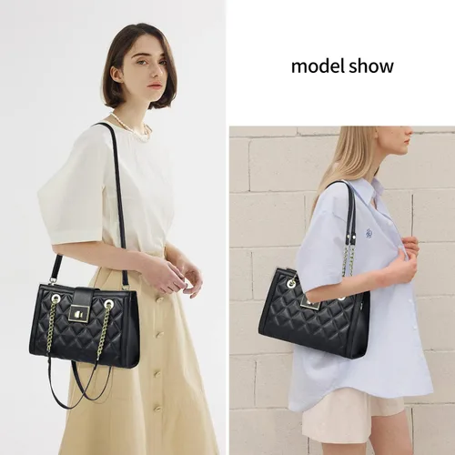 Vista 2 de Xiaoyu Bolsos de hombro para mujer, monederos de moda con correa de cadena, bolsos cruzados