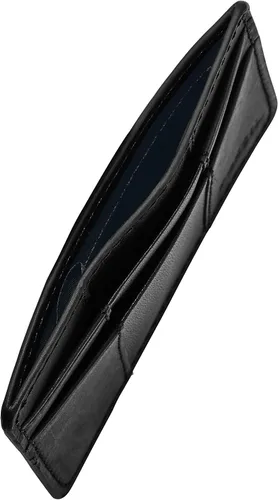 Vista 3 de Fossil Cartera minimalista de cuero para hombre con bolsillo frontal