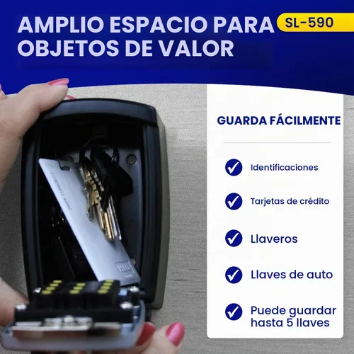 Vista 8 de Caja de seguridad con botones KeyGuard, SL-590