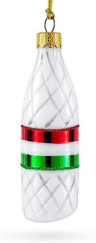 Vista 5 de Adorno navideño de cristal de salchicha salchicha estilo delicatessen
