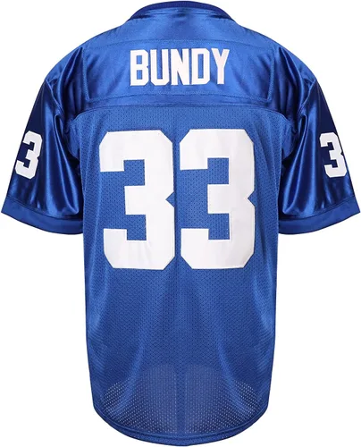 Vista 3 de MESOSPERO Al Bundy 33 Polk High - Camiseta de fútbol para hombre, camiseta deportiva azul 90S, ropa de hip hop S-3XL, 33 Al Blue
