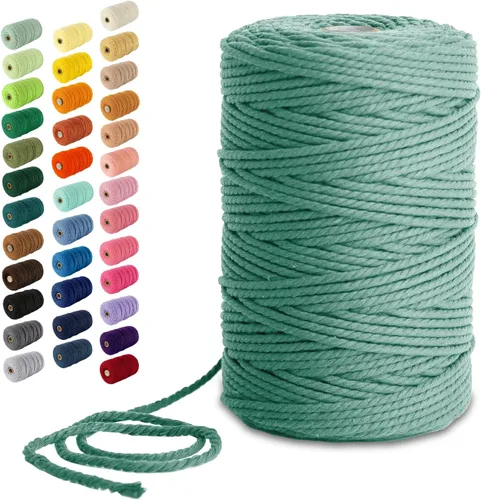 Vista 77 de Nook Theory Hilo de macramé de 3mm 109 yardas - Cuerda de macramé suave de 4mm, 5mm perfecta para nudos - Suministros de macramé para colgadores
