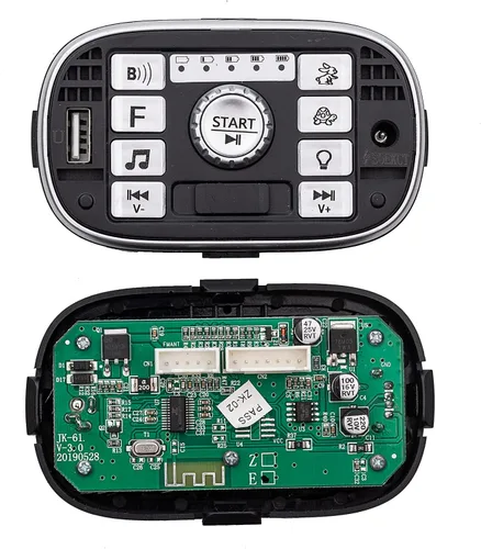 Vista 3 de Vehículo eléctrico para niños de 12 V 303 Fuente de alimentación Interruptor de control central Conexión Bluetooth multifunción Pantalla de potencia