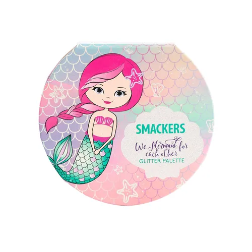 Vista 3 de Lip Smacker Paleta de sombras de ojos Sparkle & Shine, paleta de sirena y unicornio Colección de maquillaje navideño