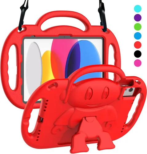 Vista 10 de Funda Suplik para niños para el nuevo iPad de 11ª generación (A16) de 11 pulgadas 2025 y 10ª generación de 10.9" 2022 y Air 11" 2025/2024 y Air