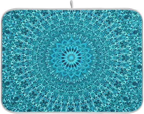 Vista 25 de Tapete de secado de platos súper absorbente, tapete de microfibra de secado rápido, 16 x 18 pulgadas, almohadilla de secado de platos de cocina