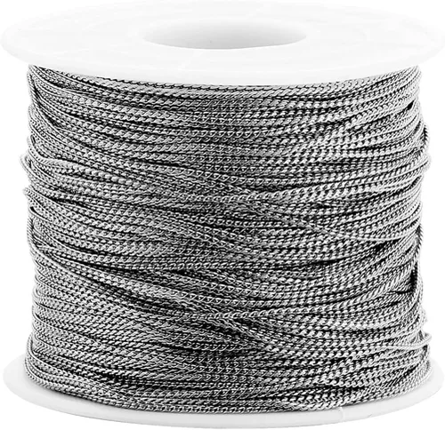 Vista 11 de AGCFABS 16.4 ft/Pack Cadena de Serpiente Collar de Enlace a Granel para Collar DIY Joyería Fabricación Hecho a Mano Encontrar Accesorios (Bronce)