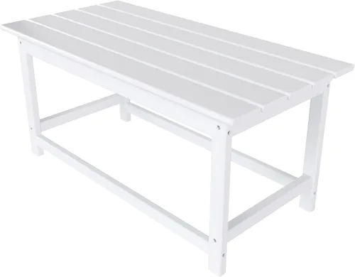 Vista 13 de HDPE Laguna Outdoor Poly Adirondack Mesa de centro color marrón oscuro