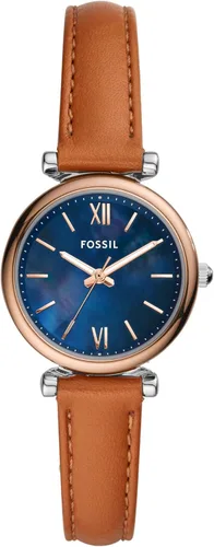 Vista 30 de Fossil Carlie - Reloj de cuarzo de acero inoxidable de tres manecillas para mujer
