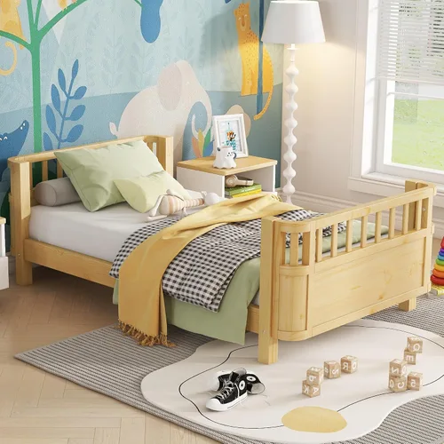 Vista 18 de Harper & Bright Designs - Estructura de cama de madera Blanco con cajones de almacenamiento