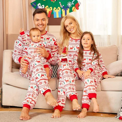 Vista 2 de PopReal - Pijamas de Navidad a juego para toda la familia