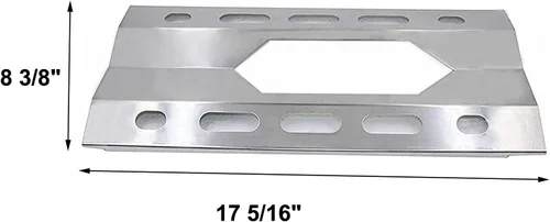 Vista 3 de SN1281 SA0801 (paquete de 3) placa térmica de acero inoxidable de 17 5/16 pulgadas y reemplazo de quemador para parrillas de gas Costco Kirkland
