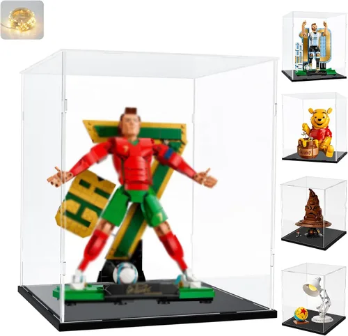 Vista 37 de Vitrina de acrílico transparente engrosada para coleccionables de Lego 75328 75976 Minifigure, caja transparente de autoensamblaje a prueba de polvo
