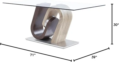 Vista 3 de Global Furniture USA T252E - Mesa auxiliar, Madera
