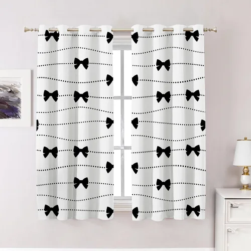 Vista 160 de Cortinas opacas de poliéster multicapa marrón con diseño de bosque natural, 2 unidades, 26 x 24 pulgadas