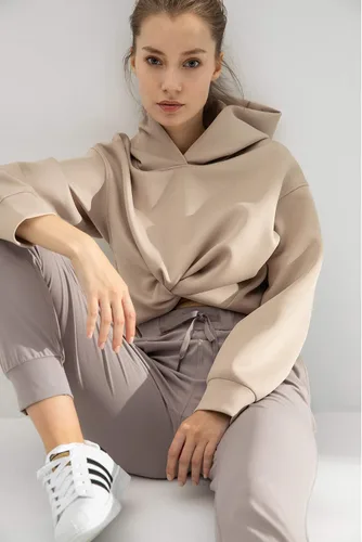 Vista 5 de AJISAI - Pantalones deportivos para mujer con cordón y bolsillos, para correr y relajarse