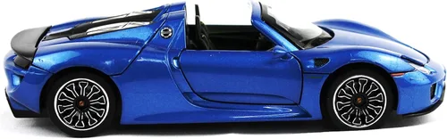 Vista 5 de Motor city classics 1:24 2010 Porsche 918 Spyder - Azul - Diecast Óptimo