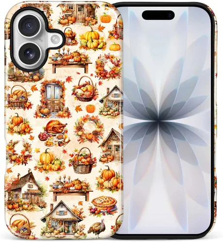 Vista 11 de Funda para iPhone 13 iPhone 14, a prueba de golpes, funda protectora híbrida de 2 capas, doble protección contra caídas, antiarañazos, diseño Rojo