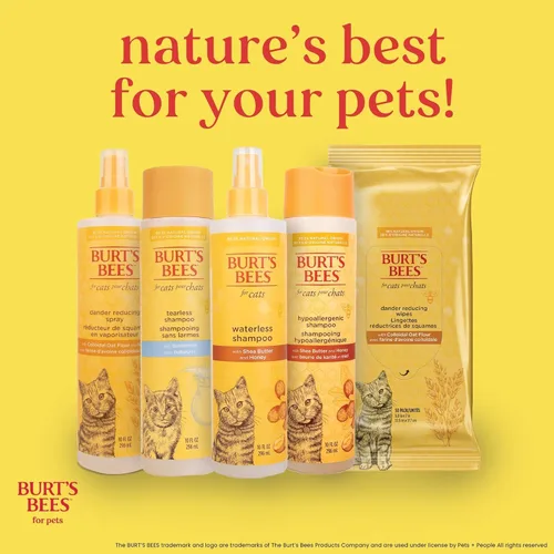 Vista 8 de Toallitas calmantes para gato Burts Bees, paquete de de 1