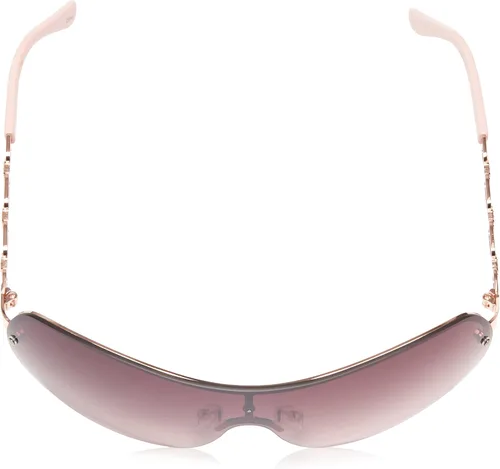 Vista 4 de Southpole Womens Metal Uv Protective Chain Link Temple Rectangular Shield Sunglass