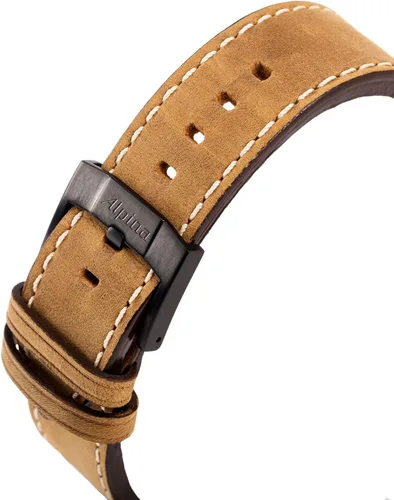 Vista 5 de Alpina AL372GR4FBS6 SmartimePilot Reloj analógico de cuarzo suizo marrón