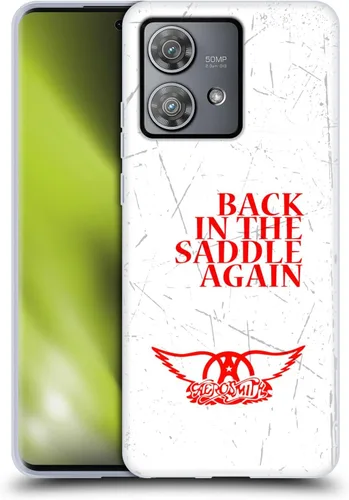 Vista 75 de Head Case Designs Officially Licensed Aerosmith Back in The Saddle Again Classics Gel Case [Military Grade Protection] Compatible with Moto E7
