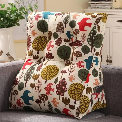 Vista 13 de Almohada de cabeza gruesa de 24 pulgadas de alto para cabecero de cama, almohada de cuña para respaldo de cabecero curvado, almohada alternativa