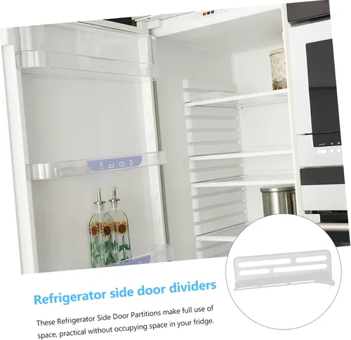 Vista 9 de Divisor de puerta lateral ajustable para refrigerador de 10.23 x 3.22 x 3.07 pulgadas, tablero de partición de alimentos para almacenamiento