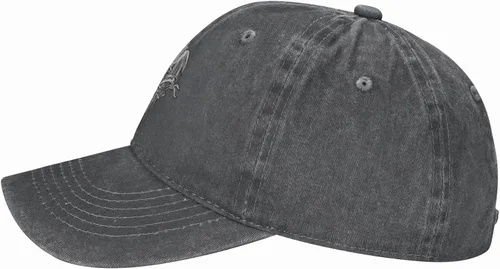 Vista 4 de Cowboy Hat Trendy Hats for Man and Women Djustable Four Season Outdoor Baseball Cap of Hell Skull with Angel Deep Heather