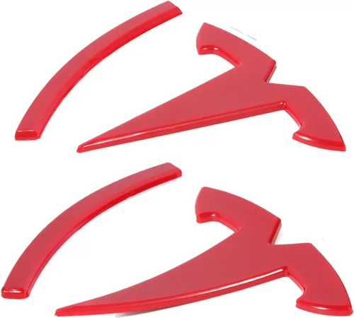 Vista 13 de Accesorios de emblema para Tesla Model 3 Logo Sticker 2023 2022-2017 Model 3 Calcomanías (negro)