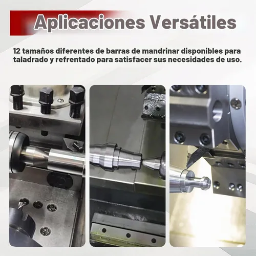 Vista 6 de findmall Juego de 12 barras de mandrinar con punta de carburo C6 de diámetro de vástago de 3/4 de pulgada