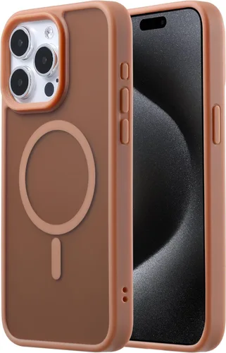 Vista 41 de Tigowos Funda magnética para iPhone 15, resistente a las caídas, sensación de piel mate, a prueba de golpes, ajuste delgado para iPhone 15, negro