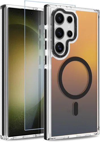 Vista 220 de Funda magnética para Google Pixel 10 Pro XL [compatible con Magsafe] [bonito diseño fluorescente de moda] a prueba de golpes, delgada, translúcida