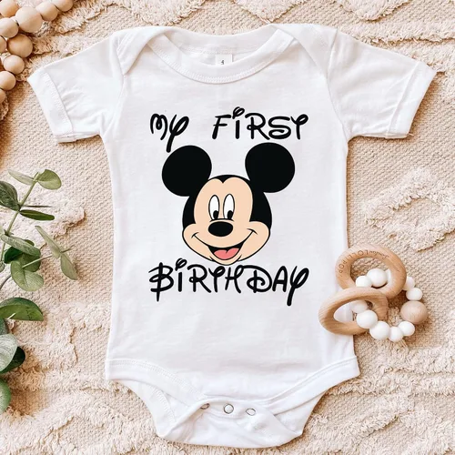 Vista 2 de My First Birthday Shirt Boy and Girl Mickey Birthday Onesie 1st Birthday Outfit Boy Mickey Shirt oh Twodles Mickey Birthday Outfit Mickey Shirt for