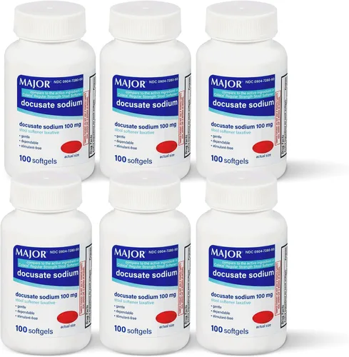 Vista 10 de Major Dok - Cápsulas blandas suavizantes de heces, 100 mg por botella