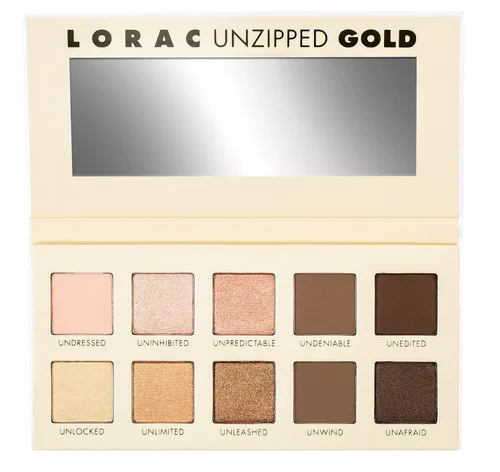 Vista 11 de LORAC Paleta de sombras de ojos sin cremallera, acabado mate y purpurina