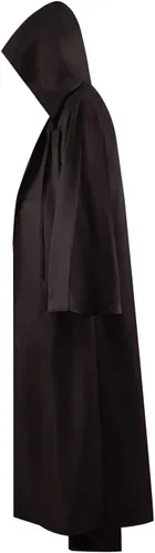 Vista 4 de Disfraz de túnica de Halloween para hombre, disfraz de túnica con capucha, uniforme de caballero, cosplay, conjunto completo
